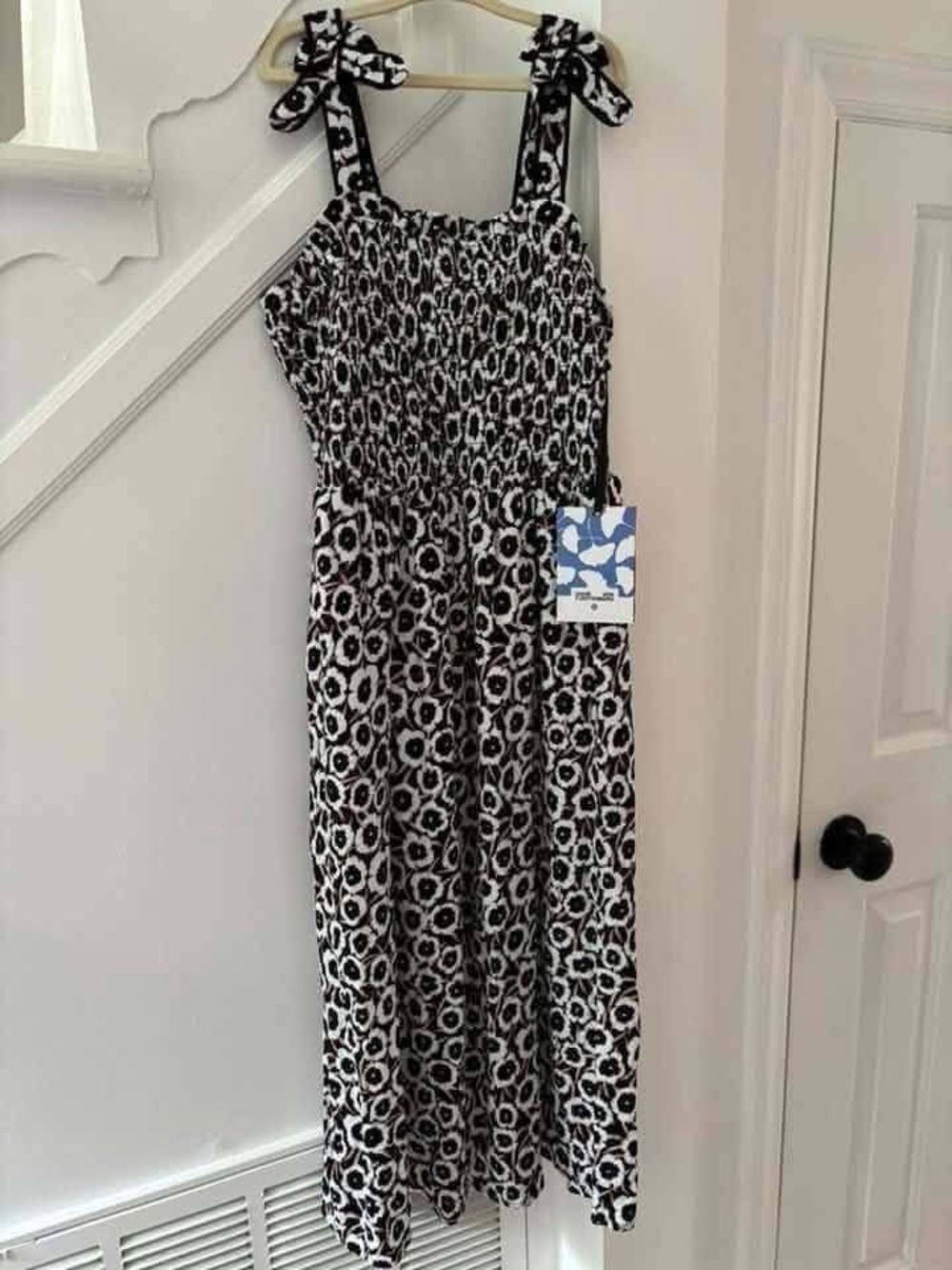 Diane Von Furstenberg for target Black and White Floral Tie-Shoulder Kids Dress